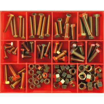 Champion 113pc UNF set screws and nuts assortment in cardboard box