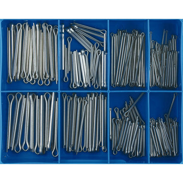 Champion 255-piece stainless steel split pin assortment in metric sizes