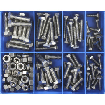 Champion 140pc UNC Set Screw & Nut Assortment 316/A4 | ISL