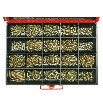 Champion Master Kit 415pc grease nipple assortment in metal case