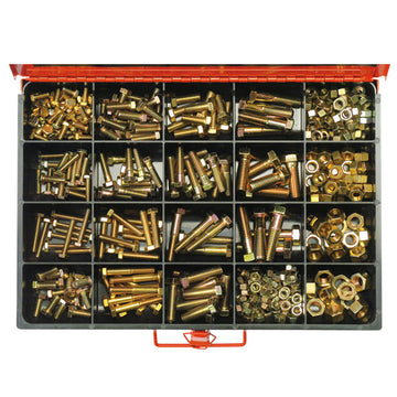 Champion Master Kit 370pc UNC bolt, set screw and nut assortment in storage case