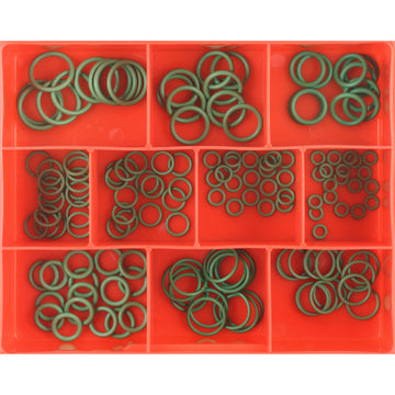 Champion 145-piece R134A air conditioning o-rings assortment in green HMBR material