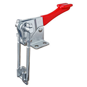 Toggle clamp latch flanged base straight handle 450kg capacity