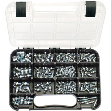 Champion GJ 144-piece grease nipple grab kit with metric and SAE sizes