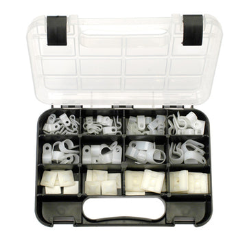 Champion GJ 80-piece nylon cable clamp grab kit with eight sizes
