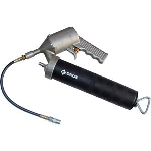 Groz pneumatic grease gun with 300mm hose and quick coupler