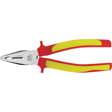 Teng MB 8in 1000V VDE combination plier with TPR grip and serrated pipe jaw
