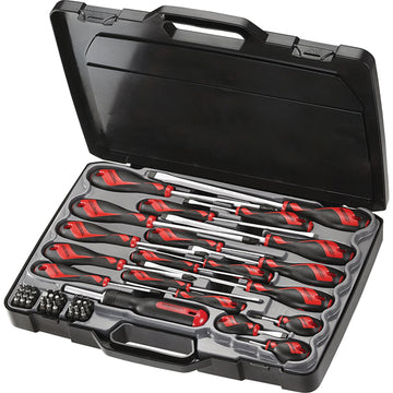 Teng MD9053N 53-piece screwdriver set with drivers and bits in plastic case