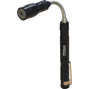 ProEquip magnetic flexi-shaft pick-up tool with LED torch, extended position