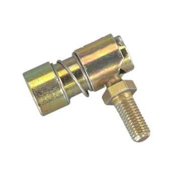 Champion ball joint quick disconnect 90 degree angle 1/4 inch UNF thread zinc plated