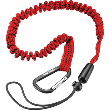 Teng safety lanyard wire with spring hook carabiner and rope lock