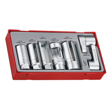 Teng 7-piece specialist socket set in plastic case with removable lock