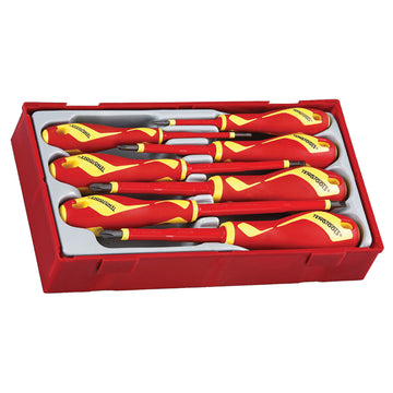 Teng 7-piece 1000V VDE insulated screwdriver set in TC-Tray with removable cover