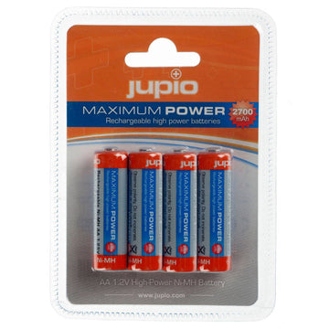 Jupio rechargeable AA batteries 2700mAh four pack