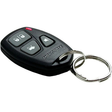 Mongoose M80 3-button remote control, red case, 433 MHz