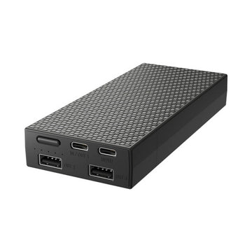 Nitecore NB20000 20000mAh power bank with carbon fibre case and multiple USB ports