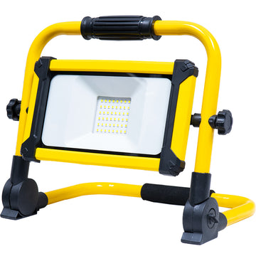 ProEquip portable LED work light with 360-degree adjustable head and grip handle