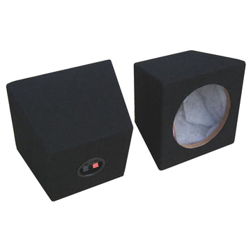6.5 inch speaker box pair black carpet MDF