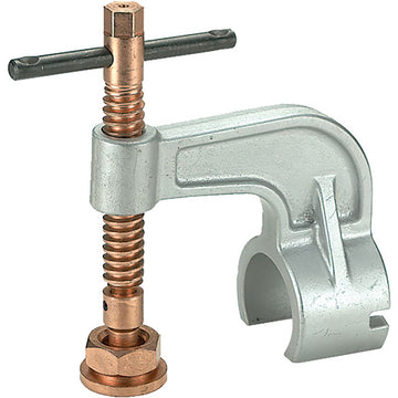 Stronghand Half Clamp M20 with copper-plated Acme screw and ductile iron body