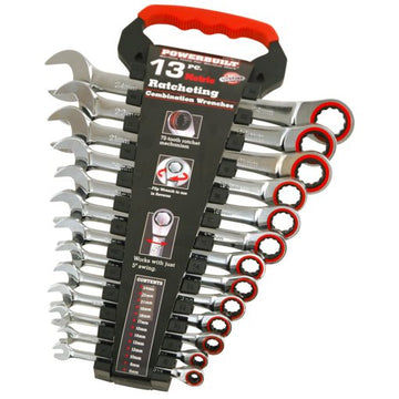 Powerbuilt 13pc Metric Reversible Gear Spanner Set | Alltrade