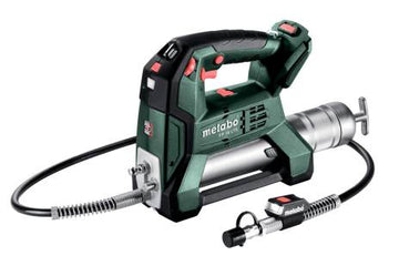 Metabo 18V cordless grease gun with battery and charger kit