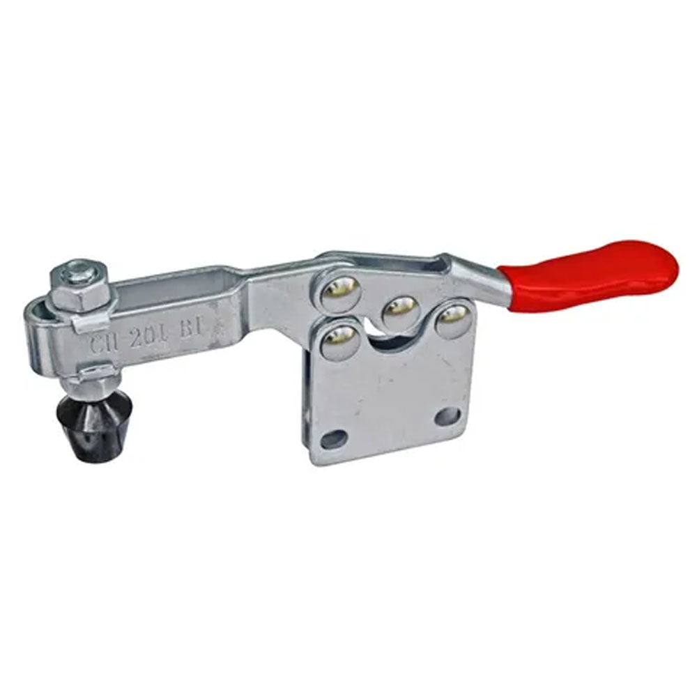Toggle Clamp Horizontal Straight Base Flat Handle 90kg Cap