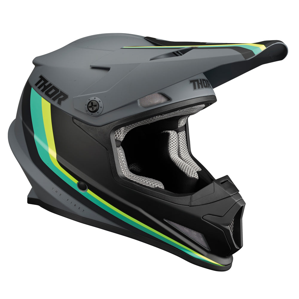 Helmet S23 Thor Mx Sector Runner Mips Grey Teal Medium | Formula