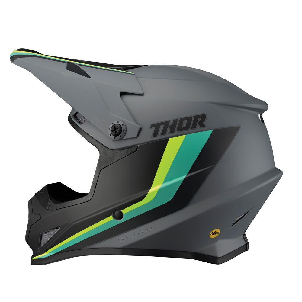 Helmet S23 Thor Mx Sector Runner Mips Grey Teal Xl | Formula