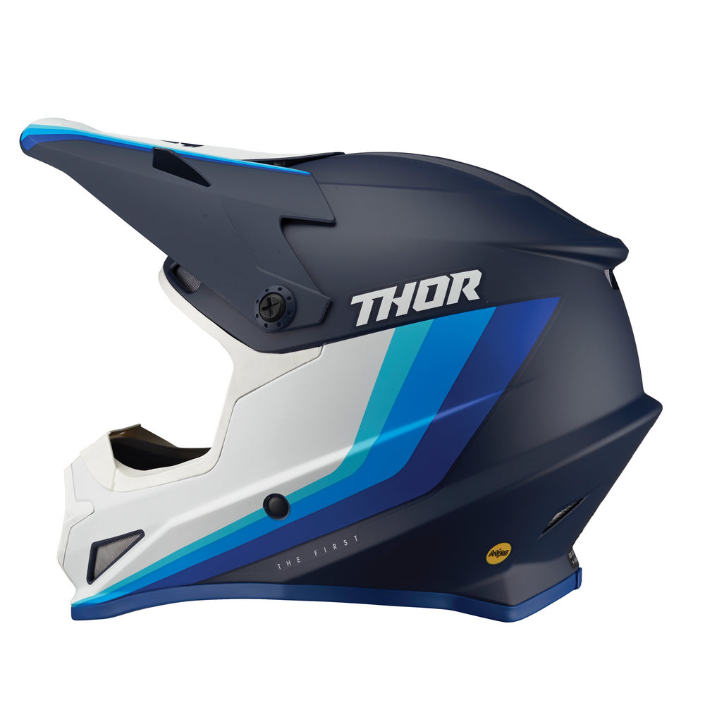 Helmet S23 Thor Mx Sector Runner Mips Navy White Medium | Formula