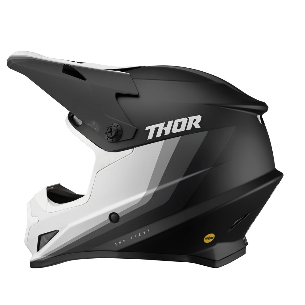 Helmet S23 Thor Mx Sector Runner Mips Black White Medium | Formula