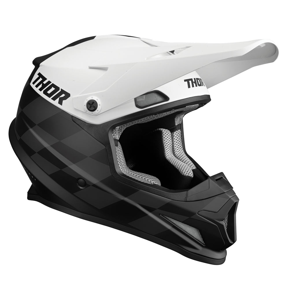 Helmet S23 Thor Mx Sector Birdrock Black/White Xs | Formula