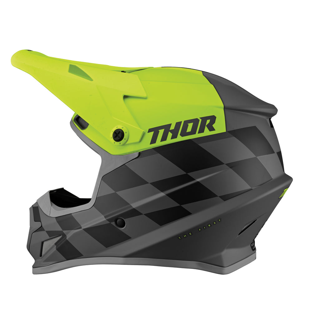 Helmet S23 Thor Mx Sector Birdrock Grey/Acid Xl | Formula