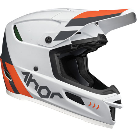Helmet Thor Mx Reflex Cube Light Gray / Red Orange Large | Formula