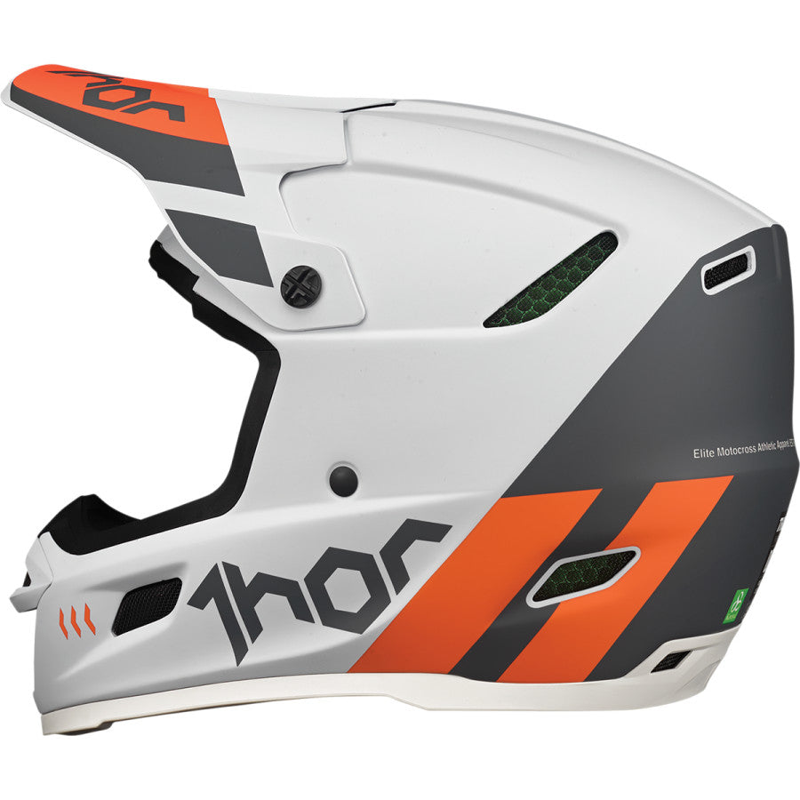 Helmet Thor Mx Reflex Cube Light Gray / Red Orange Large | Formula