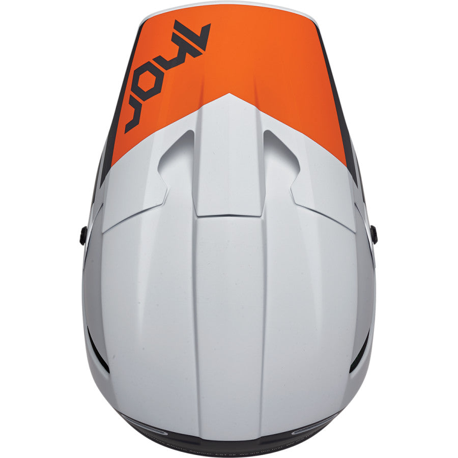 Helmet Thor Mx Reflex Cube Light Gray / Red Orange Xl | Formula