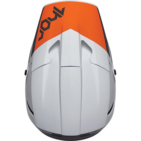 Helmet Thor Mx Reflex Cube Light Gray / Red Orange Xl | Formula