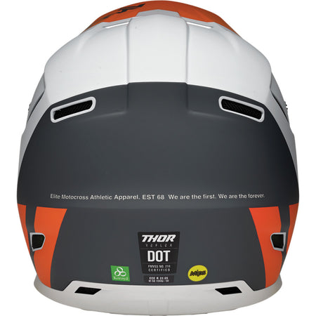 Helmet Thor Mx Reflex Cube Light Gray / Red Orange Xl | Formula