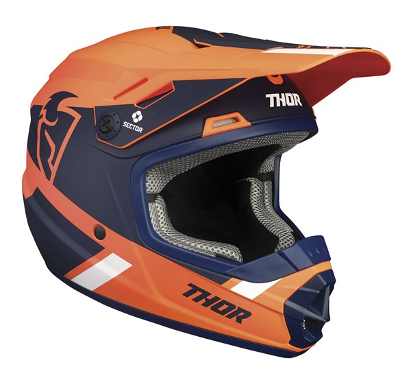 Helmet S23y Thor Mx Sector Split Youth Mips Orange Navy Large | Formula