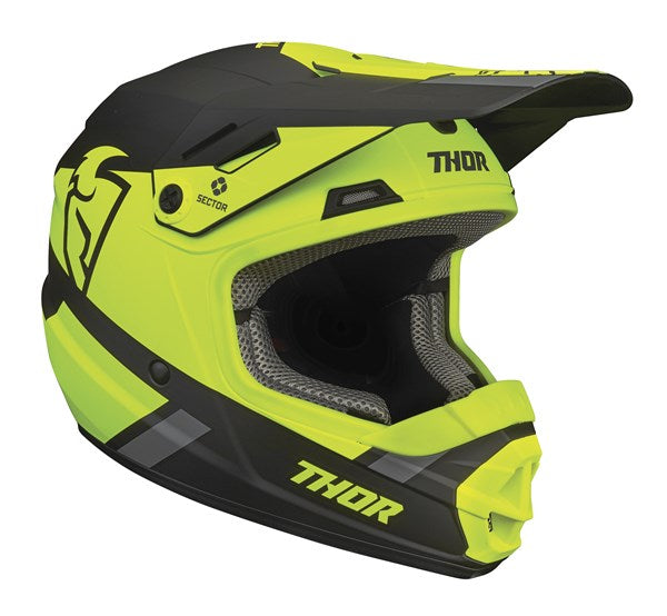 Helmet S23y Thor Mx Sector Split Youth Mips Acid Black Large | Formula
