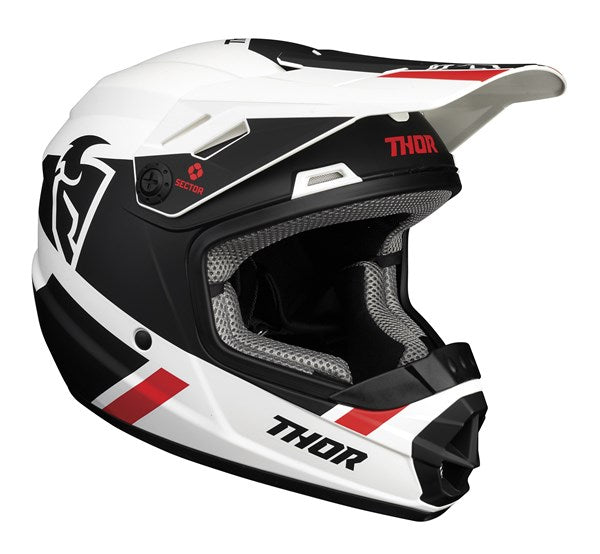 Helmet S23y Thor Mx Sector Split Youth Mips White Black Medium | Formula