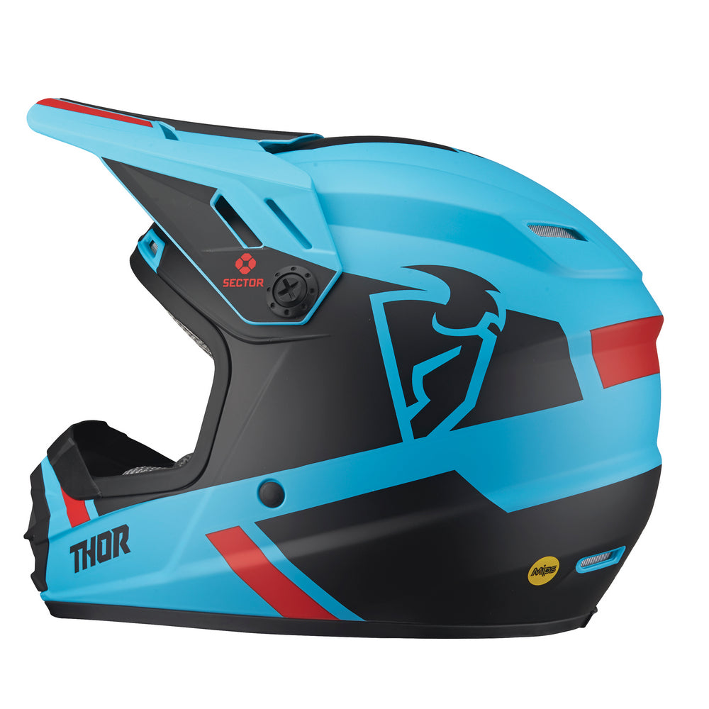 Helmet S23y Thor Mx Sector Split Mips Blue Black Youth Medium | Formula
