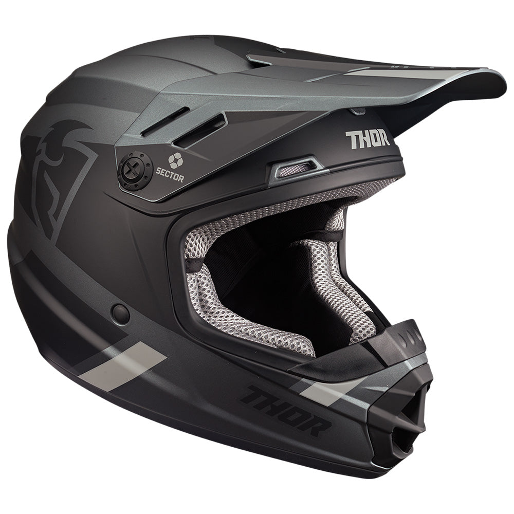 Helmet S23y Thor Mx Sector Split Mips Charcoal Black Youth Small | Formula