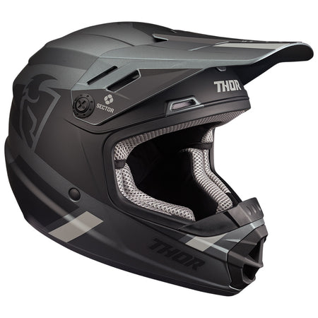 Helmet S23y Thor Mx Sector Split Mips Charcoal Black Youth Small | Formula