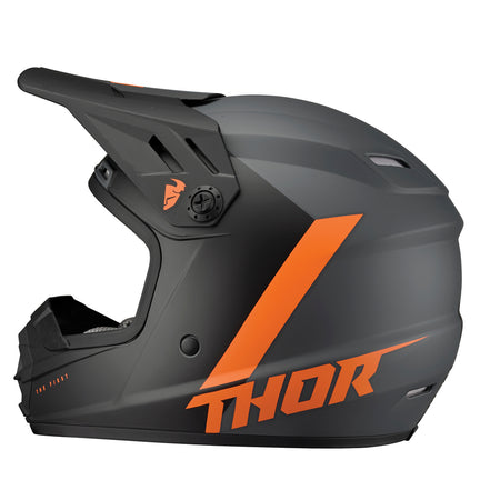 Helmet S23y Thor Mx Sector Chev Charcoal Orange Youth Medium | Formula