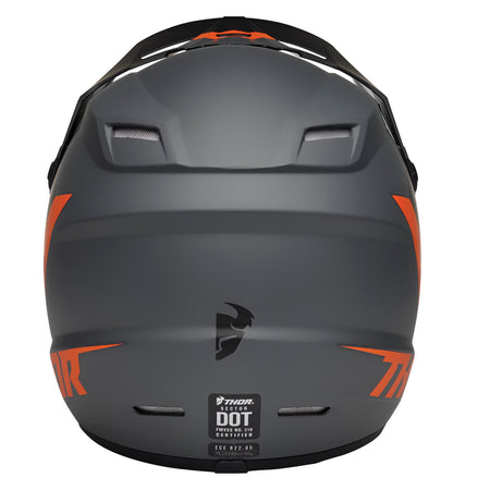 Helmet S23y Thor Mx Sector Chev Charcoal Orange Youth Medium | Formula