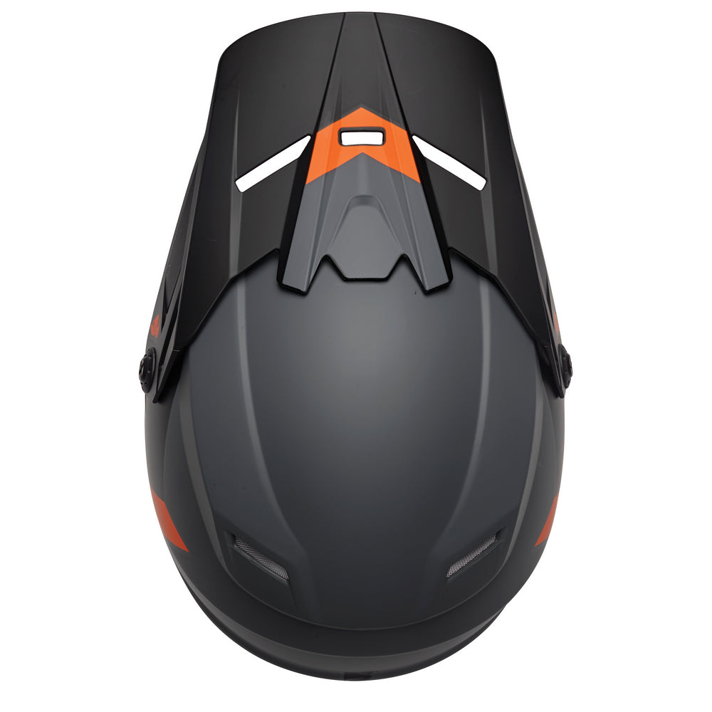 Helmet S23y Thor Mx Sector Chev Charcoal Orange Youth Medium | Formula