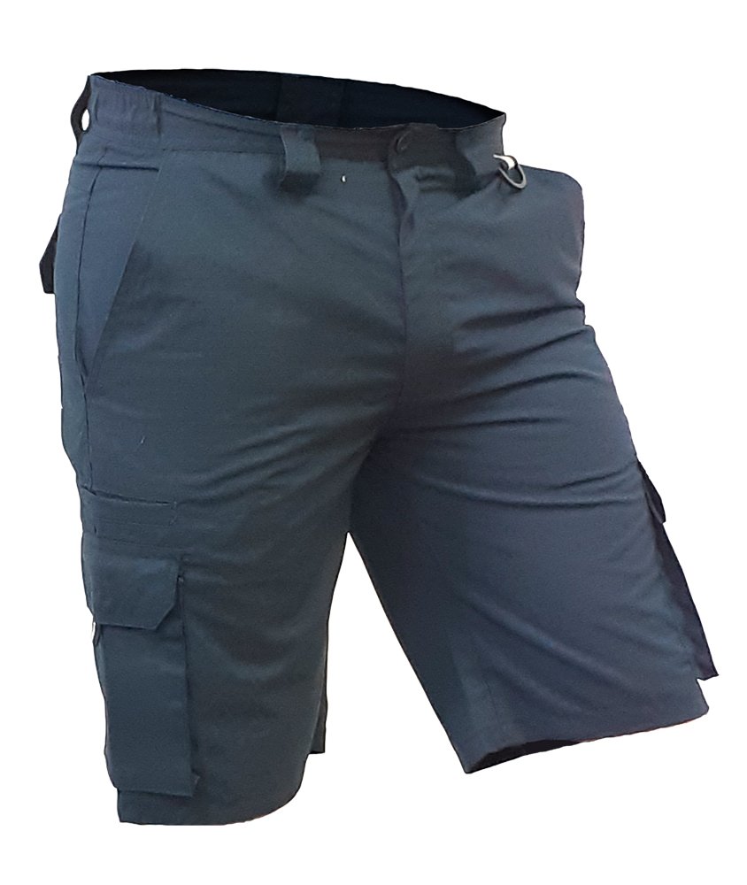 Clearance Polycotton Ripstop Cargo Shorts, Navy -Size 32"/82cm