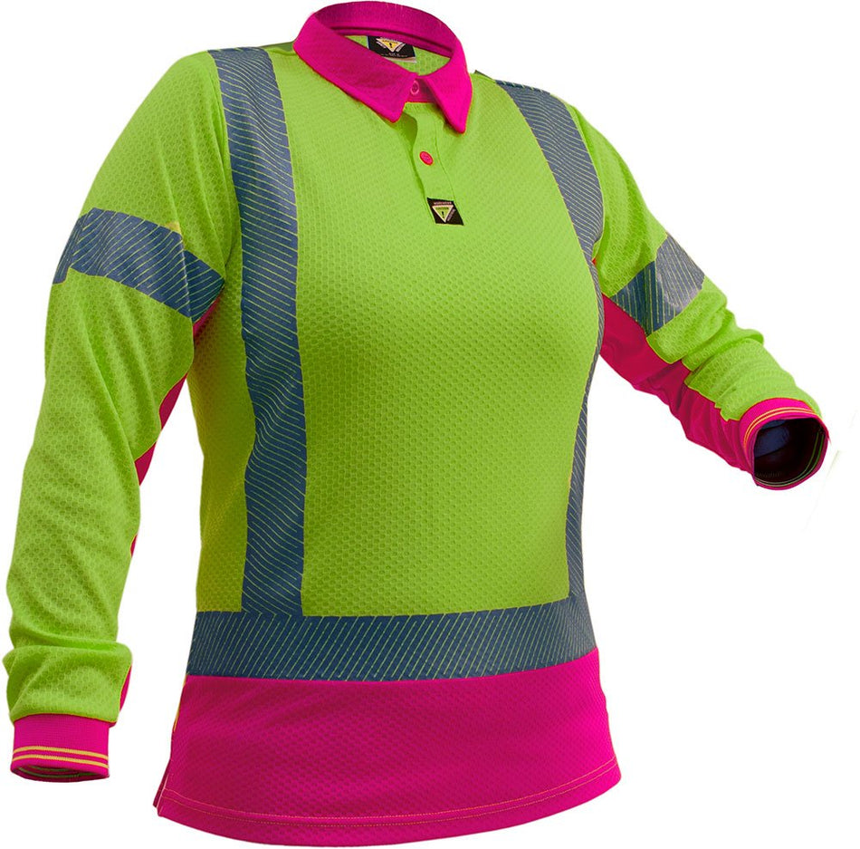 Esko D/N L/S Women's Microvent Polo-Size 4
