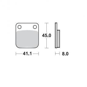 Brake Pad Front Moto Master Standard Sintered Front Yamaha Rear Husqvarna | Formula