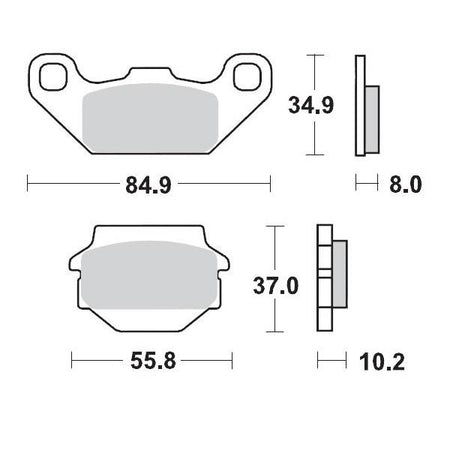 Brake Pad Front Moto Master Pro Sintered Kawasaki | Formula